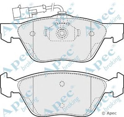 APEC BRAKING pad937 -  Комплект тормозных колодок, дисковый тормоз